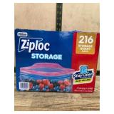 Ziploc Storage Quart Bags, 216 Count