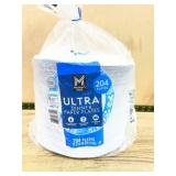 Pack of 204 Ultra Dinner Paper Plates