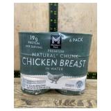 Six-Pack of Chunk Chicken Breast in Water