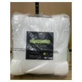Pack of Eight White Bath Towels