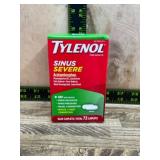 Tylenol Sinus Severe 72 Caplets