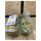 Youth Size 7 Green Shark Clog Shoes