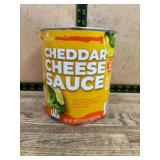 Cheddar Cheese Sauce in Metal Can
