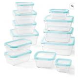 24-Piece Glass Food Storage Set with Lids