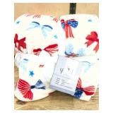 Patriotic-Themed Throw Blanket, 60" x 70"