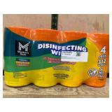 Four-Pack Disinfecting Wipes, 312 Total Count