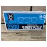 2500 Translucent Plastic Portion Cups
