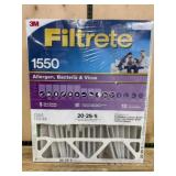 3M Filtrete 1550 Air Filter, Allergen/Bacterial/Vi