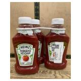 Four Heinz Tomato Ketchup Bottles