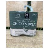 Six-Pack Canned Chunk Chicken Breast in Water
