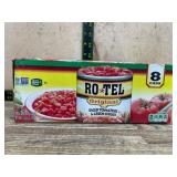 Pack of 8 Cans of Diced Tomatoes with Green Chilie