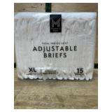 Adjustable Briefs XL Pack, 15 Count