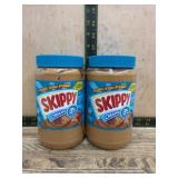 Two Skippy Creamy Peanut Butter Jars