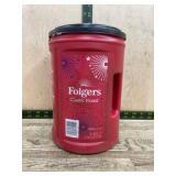 Folgers Classic Roast Coffee Container
