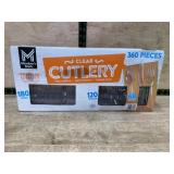Clear Plastic Cutlery Set, 360 Pieces
