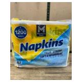 Bulk Pack of Disposable Napkins, 1200 Count