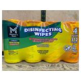 Four-Pack Disinfecting Wipes (312 Total Wipes)