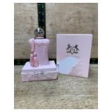 Pink Glass Perfume Bottle With Box