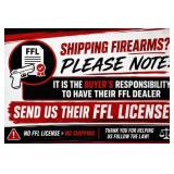 Shipping of firearms.   Key info