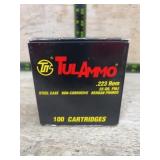 TulAmmo .223 Rem 55gr FMJ 100 Rounds