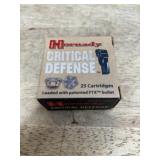 Hornady Critical Defense 9mm Luger Ammo