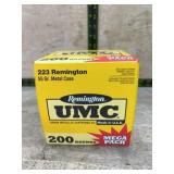Remington UMC .223 55 Gr. MC 200 Rounds