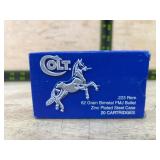 Colt .223 Rem 62 Grain FMJ Ammunition 20ct