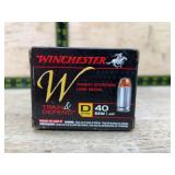 Winchester Train & Defend 40 S&W 180gr JHP -