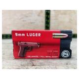 9mm Luger 115gr Full Metal Jacket Ammo