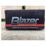 Blazer 9mm Luger 115gr FMJ Ammo, 50ct