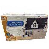 Farmstyle Wood Dollhouse with 24-Piece Furniture S