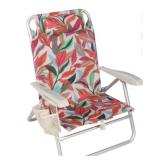 Tropical Patterned Folding Beach Chair