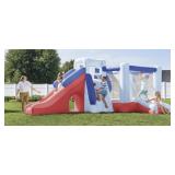 Inflatable Backyard Playset With Slide and Bounce