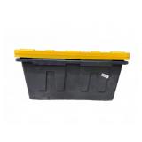 2 Black and Yellow 40-Gallon Totes