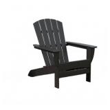 POLYWOOD Gulf Shores Modern Adirondack Chair Black