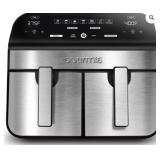 Gourmia Dual Basket 10-Quart Digital Air Fryer Unt
