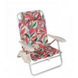 Tropical Pattern Aluminum Beach Chair
