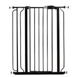 Black Metal Pressure-Mounted Safety Gate Untested