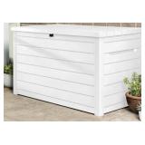 White Outdoor Storage Deck Box, Untested
