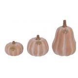 3 Terra Cotta Pumpkins, Untested