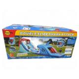 Happy Hop Double Slide Shark Attack Inflatable