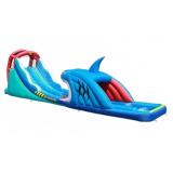 Happy Hop Shark Attack Double Slide Inflatable Wat
