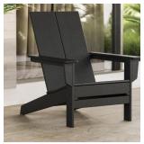 Black Polywood Adirondack Chair Kit