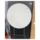 Round Folding Table with Metal Legs