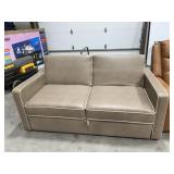 La-Z-Boy RV Sleeper Sofa in Beige Faux Leather
