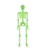 Green 5 Ft Pre-Lit Poseable Skeleton, Untested