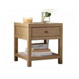 Farmhouse End Table with Drawer and Shelf