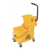Commercial Grade 36-Quart Mop Bucket With Wringer