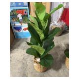 Artificial Fiddle Leaf Fig Plant in Basket