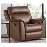 Lennox Leather Glider Recliner with Damage